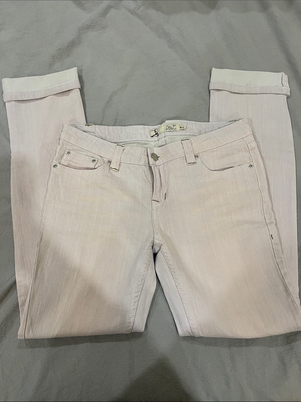 Slim Light Lavender Pink Women's straight leg Jeans - Casual Stretch Fit